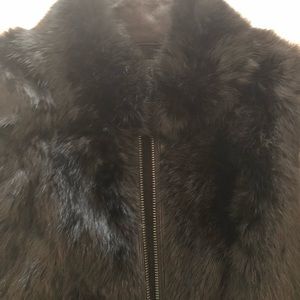 Real rabbit fur vest